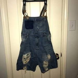 brand new jean overalls